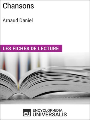 cover image of Chansons d'Arnaud Daniel
